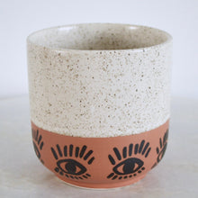 Load image into Gallery viewer, handpainted eyes on planter
