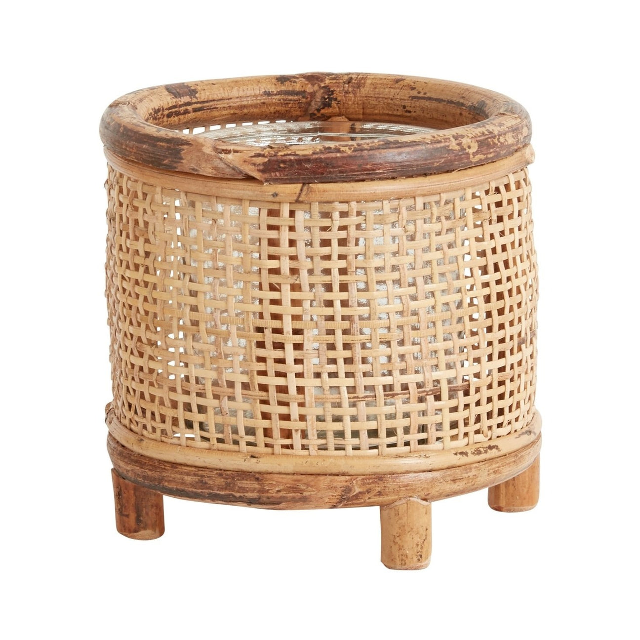 Rattan Pot Outside In
